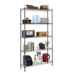 BestMassage 5-Tier Wire Shelving Unit Garage NSF Wire Shelf with Adjustable Shelves and Ample Storage 1250 Lbs Capacity - 1 of 4