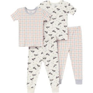 Modern Moments™ by Gerber Toddler Neutral 4-Piece Tight Fitting Footless Pajamas - 1 of 4
