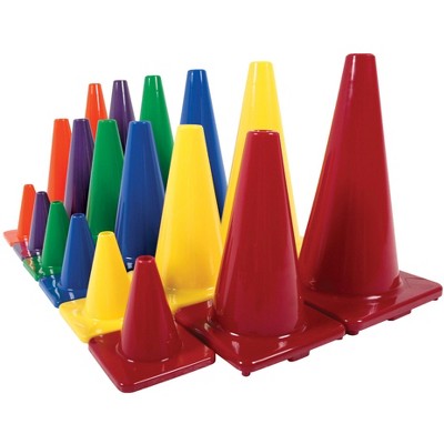 Poly Enterprises 18 Inch Classic Game Cones, Set of 6