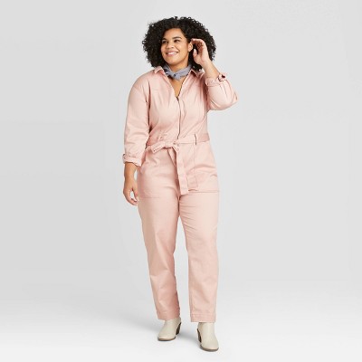 womens pink boiler suit