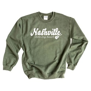 Simply Sage Market Women's Graphic Sweatshirt Nashville Stole My Heart - 1 of 2
