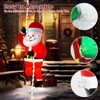 Itopfox 1 Set 9.8FT LED Rope Lights with 2.7FT Inflatable Climbing Santa Claus Timer Memory Indoor Outdoor Christmas Decoration - 3 of 4