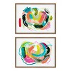 Kate & Laurel All Things Decor 18"x24" 2pc Sylvie Joy No 1 and 2 Framed Canvas Art Set by Erika Wynn Set Gold - 2 of 4