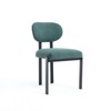 NicBex  Set of 2 Mid-Century Modern Dining Chairs with Ergonomic Design,Upholstered Dinner Chairs with Metal Legs for Kitchen,Living Room - 4 of 4