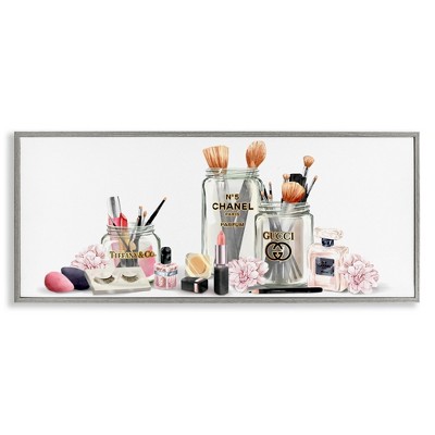 Stupell Industries Floral Makeup Collection Still Life, 24" x 10"