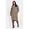 CITY CHIC | Women's Plus Size  Eleni Dress - taupe marle - 12 Plus - 2 of 4