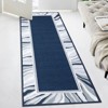 coucheta Area Rug, Gray Washable Rug, Bordered Entryway Rug, For Home Modern Bedroom Rug, Non-Slip Low Pile Carpet, Foldable Kitchen Rugs - 4 of 4