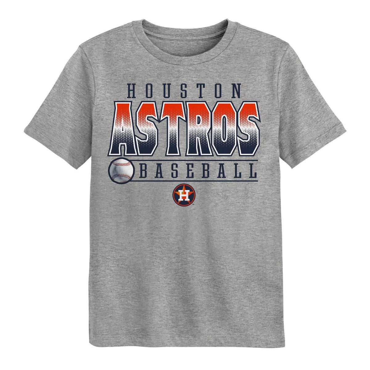 MLB Houston Astros Youth Gray Poly T-Shirt - thumbnail 2