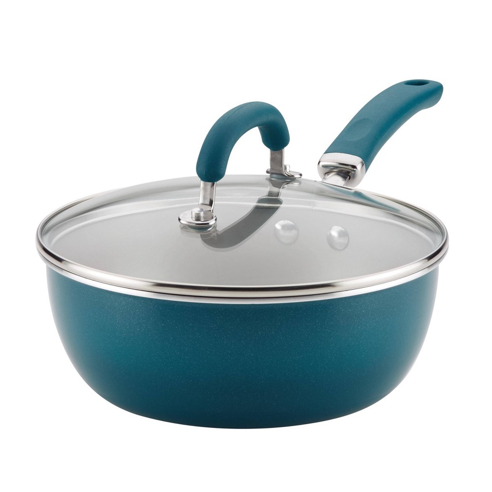 Rachael Ray Create Delicious 3qt Aluminum Nonstick Everything Pan Teal