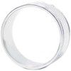 Pompeii3 Double Milgrain Inlay Comfort Fit Wedding Band 10K White Gold - 3 of 4