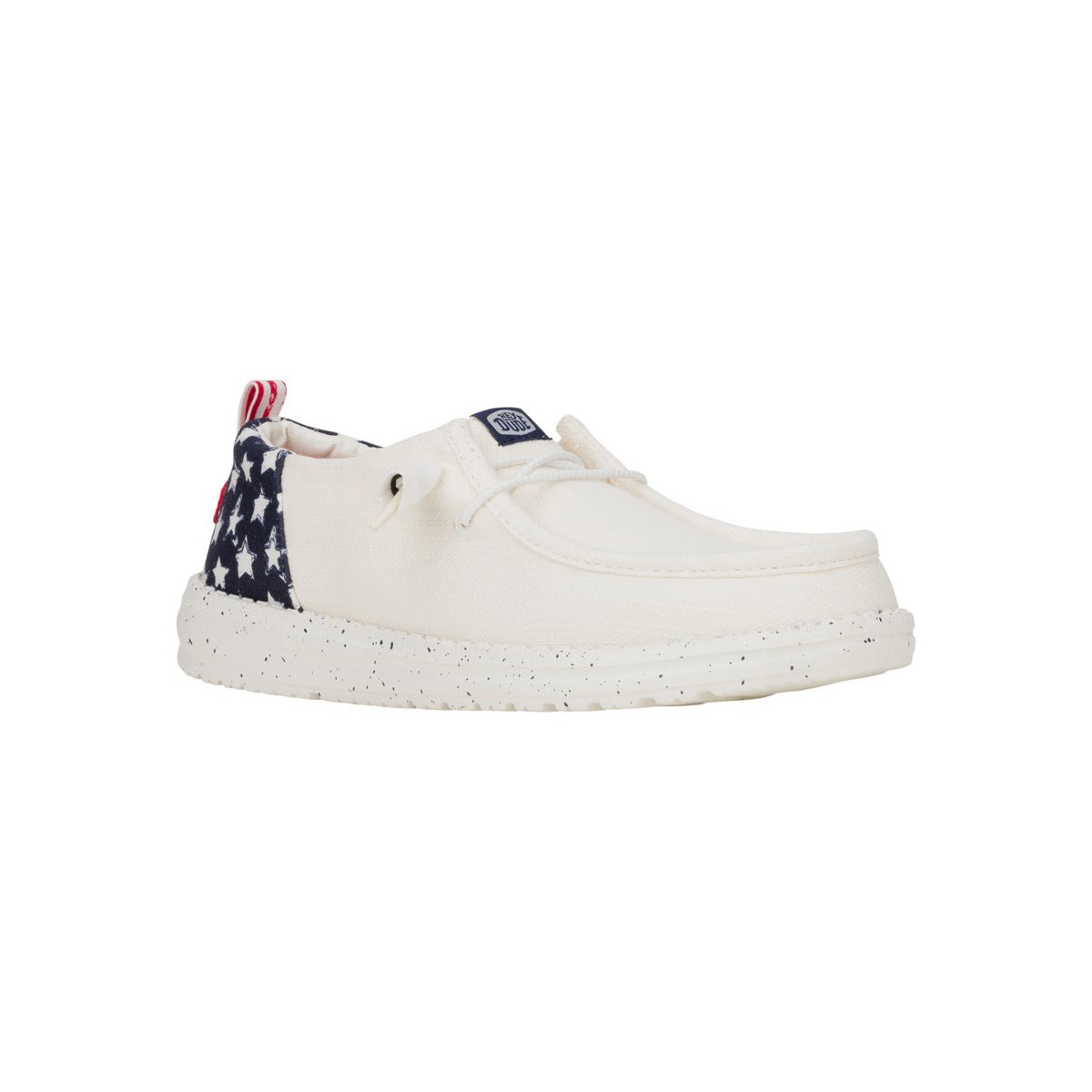 Обувь HEYDUDE Women Wendy Funk Americana Stars, 4thof July Patriotic Shoes , White/Navy Blazer, 6 — фото 7