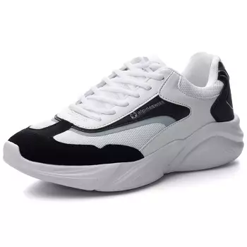 Alpine Swiss Stuart Mens Chunky Fashion Sneakers, Black White, 12 : Target