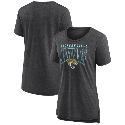 Nfl Jacksonville Jaguars Women's Champ Caliber Heather Short Sleeve ...