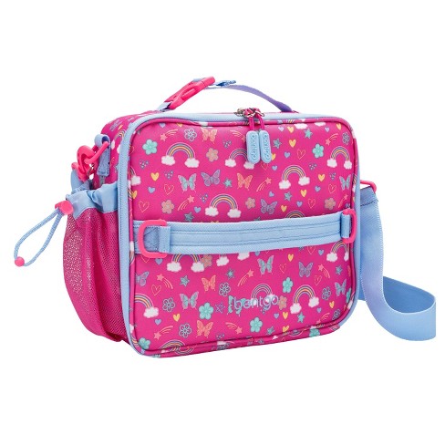 Bentgo Kids' Prints Double Insulated Lunch Bag, Durable, Water-resistant  Fabric, Bottle Holder - Rainbow & Butterfles : Target