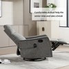KWPZQEB Swivel Recliner Chair, Manual Recliner Chair with Heat & Massage, Comfortable Arms & Back, Rocker Chair, Single Sofa for Living Room - 2 of 4