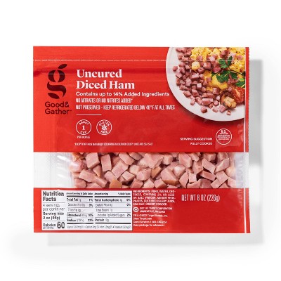 Uncured Diced Ham - 8oz - Good &#38; Gather&#8482;