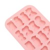 Unique Bargains Chocolate Mould 16-Cavity Candy Shape Assortment Mould Hand Wash Pink 5.91"x3.82"x0.51" 1 Pc - 4 of 4
