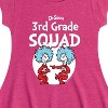 Girls' - Dr. Seuss - 3rd Grade Squad Thing 1 and Thing 2 Fit & Flair Cap Sleeve Dress - 2 of 4