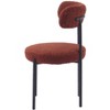 Nordlys Set of 2 Metal and Velvet Dining Chairs Modern Design Style Upholstery Dining Room - 3 of 4
