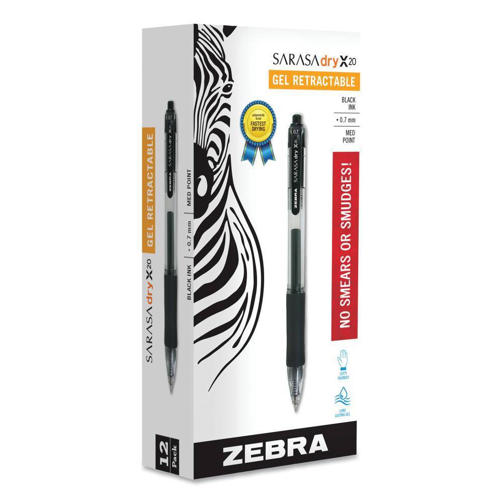 UPC 045888468108 - Zebra Sarasa Gel Pen, Medium - Black Ink (12 Per Set)