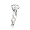 Ross-Simons 2.00 Carat Moissanite Solitaire Ring in Sterling Silver - 3 of 4