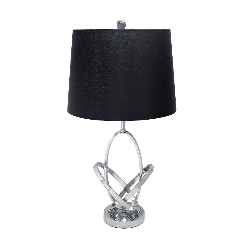 Mod Art Polished Table Lamp with Shade Metallic Silver - Elegant Designs, 3 of 5