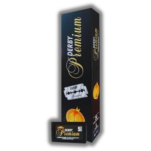 Derby Premium Blades | Highest quality hair blades made to fit different double edge safety razors | Made of Swedish Steel - (100/pk) - 1 of 2
