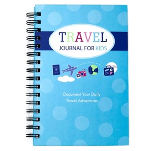 Travel Journal for Kids 8.5"x5.5" Teal - Kahootie Co: Undated Wire-Bound Notebook, 140 Pages, Hard Cover, Preprinted - 1 of 4