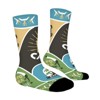 Capoeira Culture Brazilian Motifs Women Printed Crew Socks Funny Funky Socks Soft Polyester Novelty Gifts for Artists Men - 3 of 4