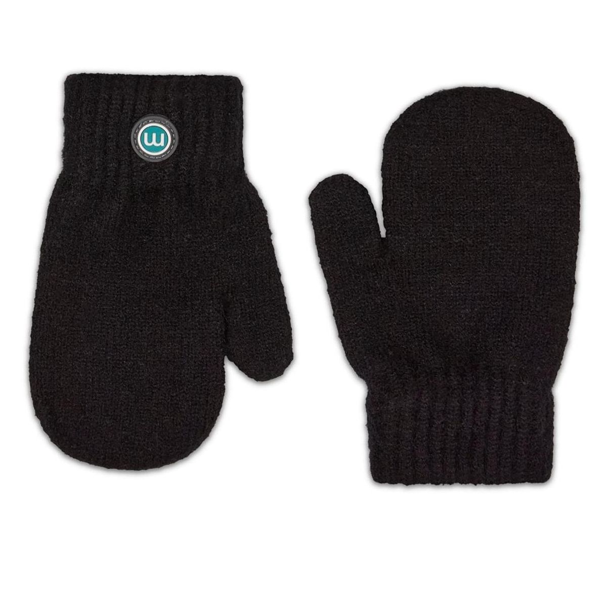 Memoi Kids Cozy Rayon-Blend Basic Ribbed Knit Mittens - thumbnail 3