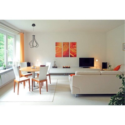 Dahlia Black Aluminum LED Pendant Light