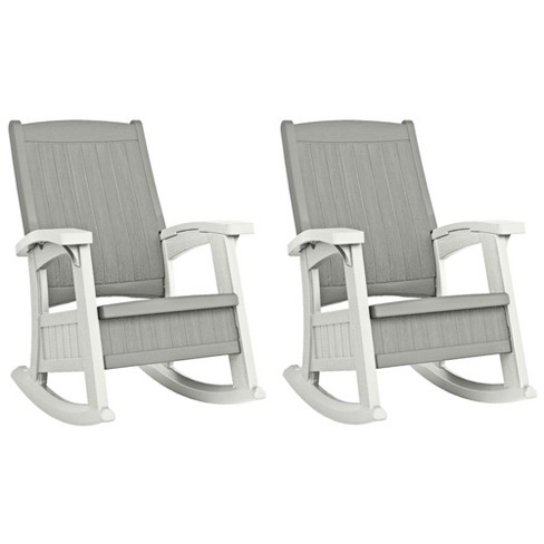 Suncast Outdoor Lightweight Portable Rocking Chair With 7 Gallon