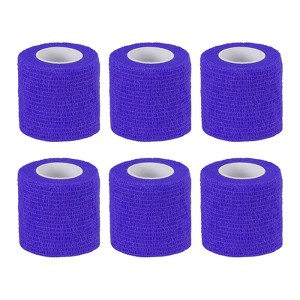 Unique Bargains Self-Adhesive Elastic Breathable Athletic Tapes 6 Rolls - 1 of 4