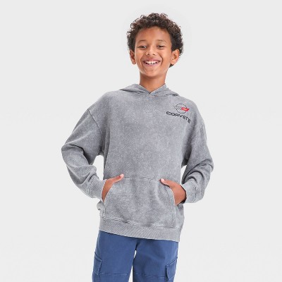 Boys' Corvette Oversized Hooded Sweatshirt - art class™ Gray