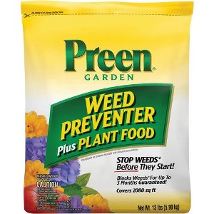 Preen 13 Lb. Ready To Use Granules Grass & Weed Preventer Plus Plant Food - 1 of 1