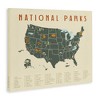 Stupell Industries United States National Parks Adventure Map Green Orange Canvas Wall Art - 3 of 4