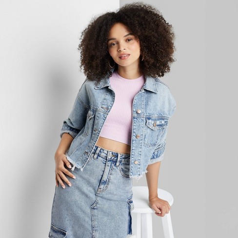 Cropped on sale jacket target