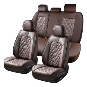 Coverado Seat Covers Luxury Faux Leather Seat Protectors - 1 of 4