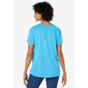 Woman Within Women's Plus Size Marled Cuffed-Sleeve Tee - 3 of 4