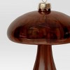 Christmas Glass Brown Mushroom Ornament - Wondershop™ - 3 of 3