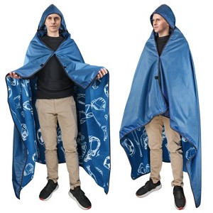 Catalonia Waterproof Outdoor Blanket for Cold Weather, Windproof Stadium Blankets for Sport Events, Wearable Weatherproof Blanket - 1 of 4