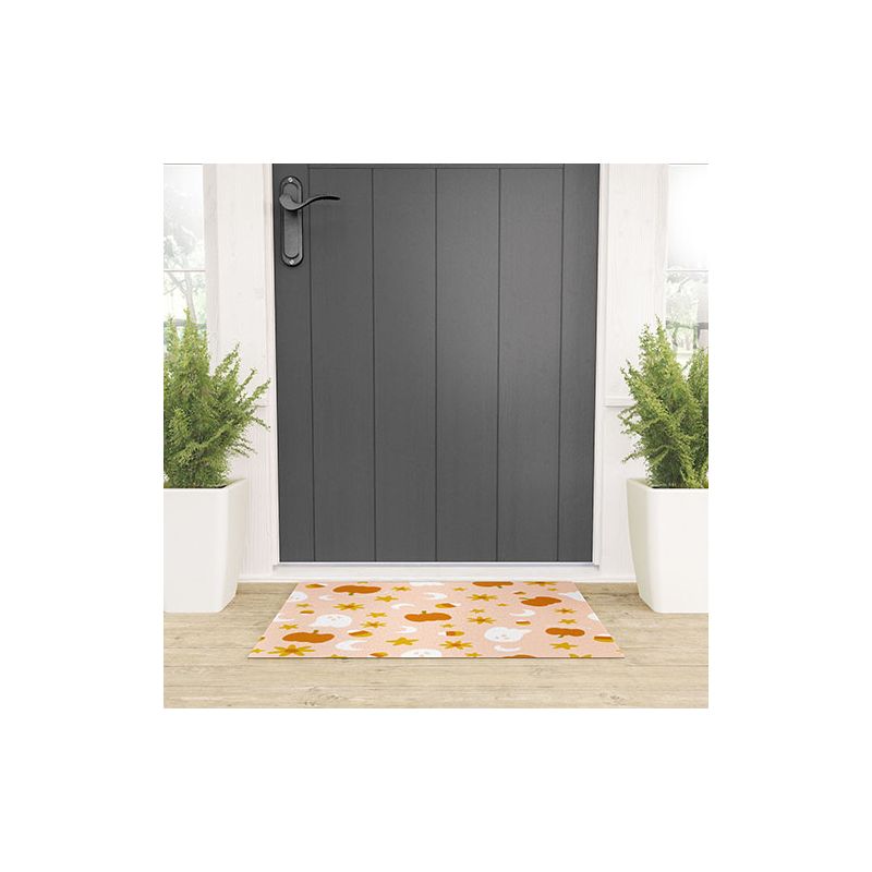 Doodle By Meg Is It Fall Yet in Peach  Looped Vinyl Welcome Mat - Society6, 2 of 6