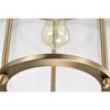 Nuvo Lighting Yorktown 1 - Light Pendant in  Burnished Brass - 3 of 4