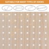 VINGLI 4 Panel Freestanding Pegboard with Feet, 5 FT Wood Room Divider Display Board, Partition Space Separator for Craft Shows Retail (Natural) - 4 of 4