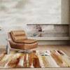 5x7 Washable Abstract Print Area Rug, Thin Distressed Non-Slip Carpet for Living Room Bedroom, Kitchen Dining Room Decor - 4 of 4