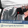 Tirrinia Insulated Wine Gift carrier - Portable 4 Bottle Wine Carry Cooler Tote Bag with Removable Divider and Strong Handle, Black - 2 of 4