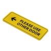 Unique Bargains Acrylic Self-Adhesive Business Please Use Other Door Left Arrow Sign - 3 of 4