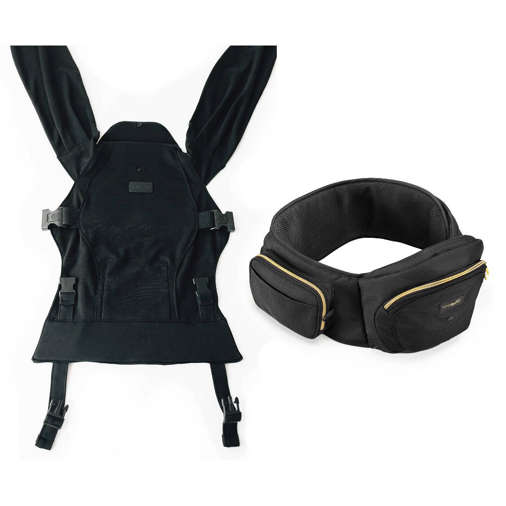 Photos - Baby Carrier Tushbaby Hipseat and Snug Combo Pack - Gold and Black