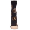 Memoi Women's Retro Striped Circle Cotton Blend Crew Sock - 2 of 4