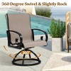Pellebant Patio Swivel Dining Chairs with Sunbrella Textilene Mesh Fabric, Outdoor Furniture Gentle Rocker Chair with Back and Arm - 4 of 4